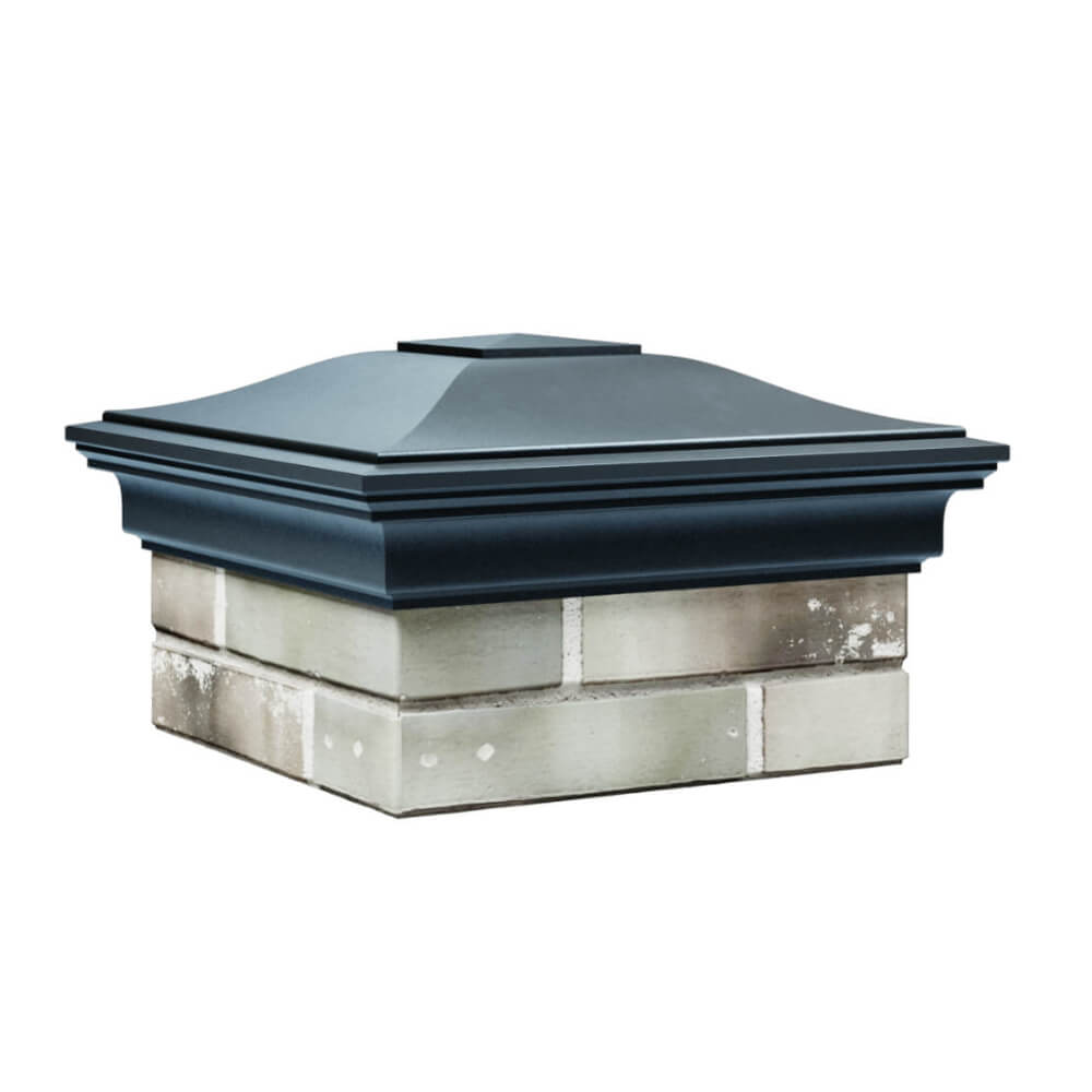 Колпак Zking Монблан Серый на столб 1.5х1.5 еврокирпича 0.7НФ (355х355мм) в Архангельске фото