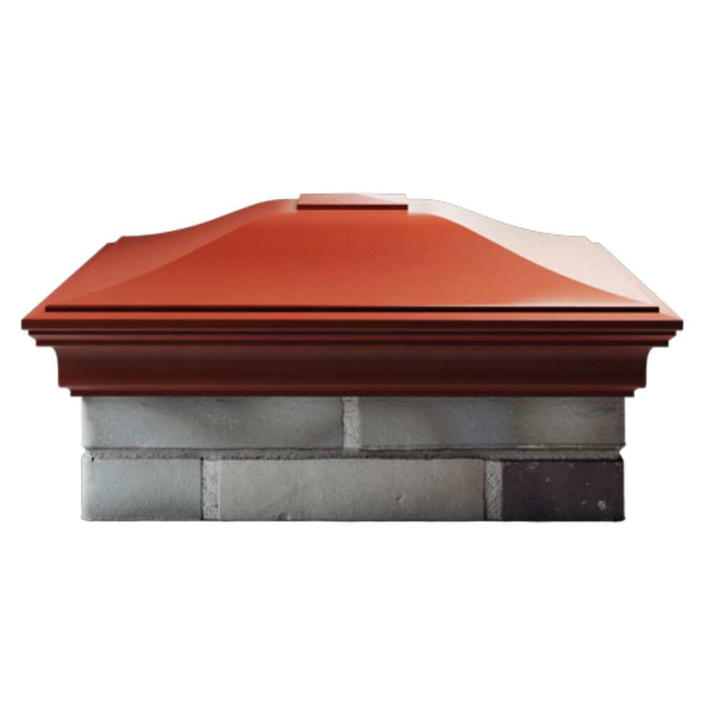 Колпак Zking Монблан Красный на столб 2х2 кирпича (515х515мм) в Архангельске фото