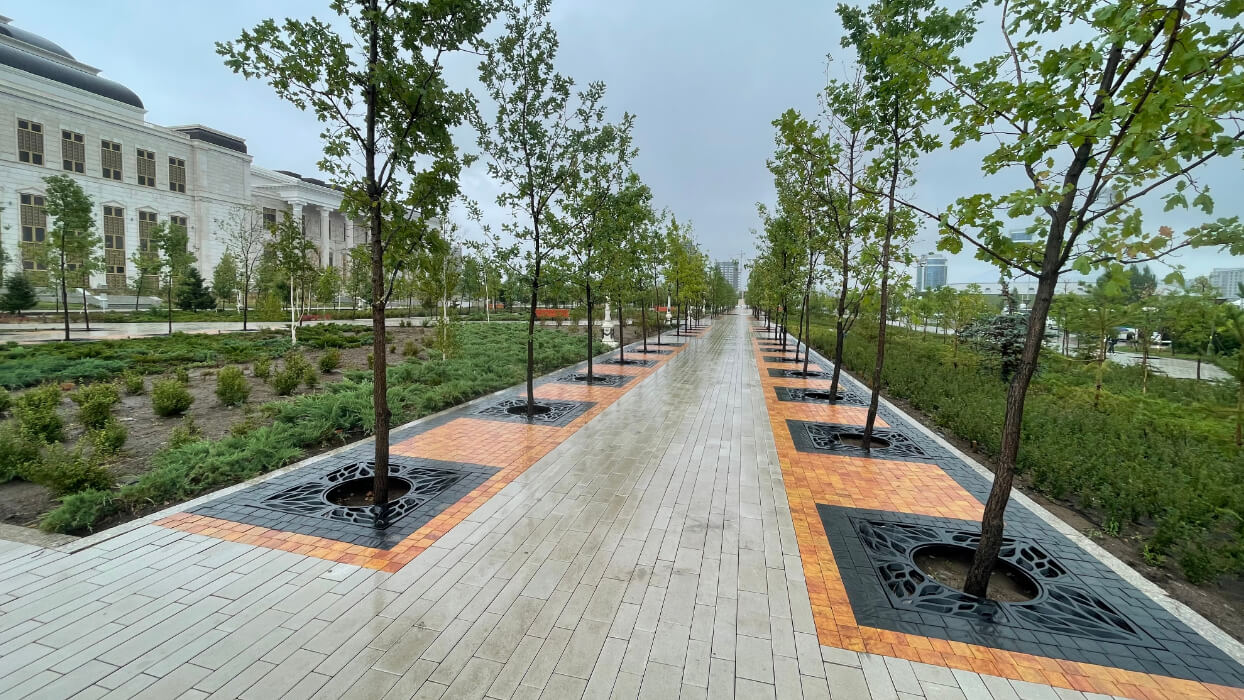 Приствольная решетка для дерева ZKING CRUST 1.2х1.2м Черная в Архангельске фото