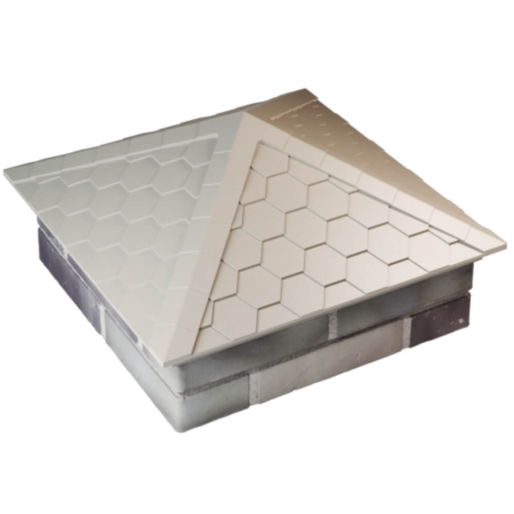 Колпак Zking Эверест Бежевый на столб 2х2 кирпича (535х535мм) Архангельск фото