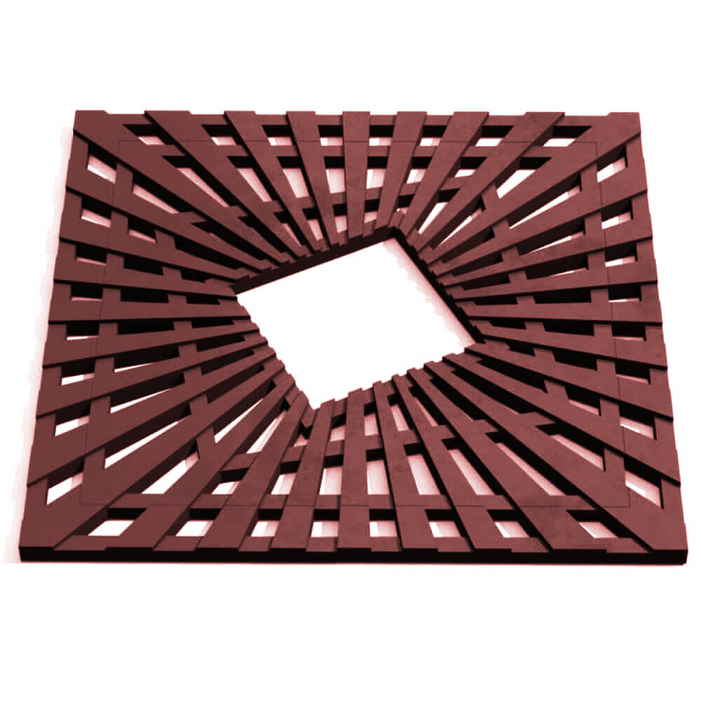 Приствольная решетка для дерева ZKING ATMOSPHERE 1.2х1.2м Коричневая Архангельск фото