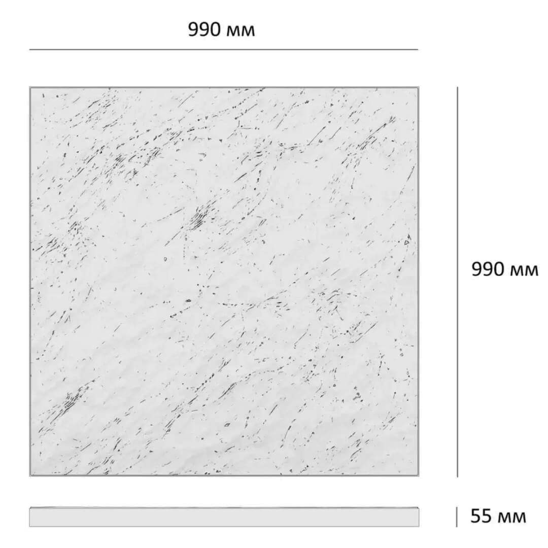 Шаговая плита STONE Светлая Галька 990х990х55мм в Архангельске фото
