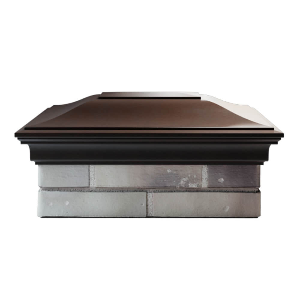 Колпак Zking Монблан Коричневый на столб 2х1.5 кирпича (515х385мм) в Архангельске фото