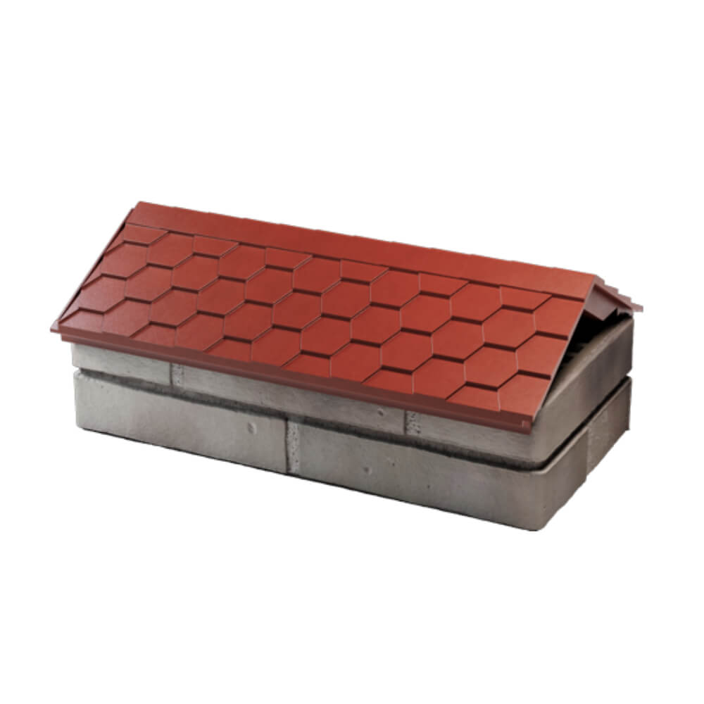 Парапет Zking Эверест Красный с посадкой на 1 кирпич (200/225/255мм) в Архангельске фото