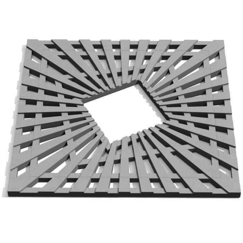 Приствольная решетка для дерева ZKING ATMOSPHERE 1.2х1.2м Серая Архангельск фото