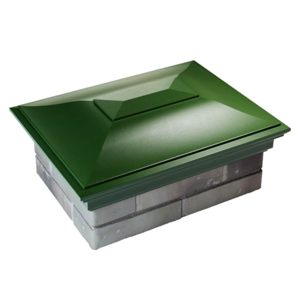 Колпак Zking Монблан Зеленый на столб 2х1.5 кирпича (515х385мм) Архангельск фото