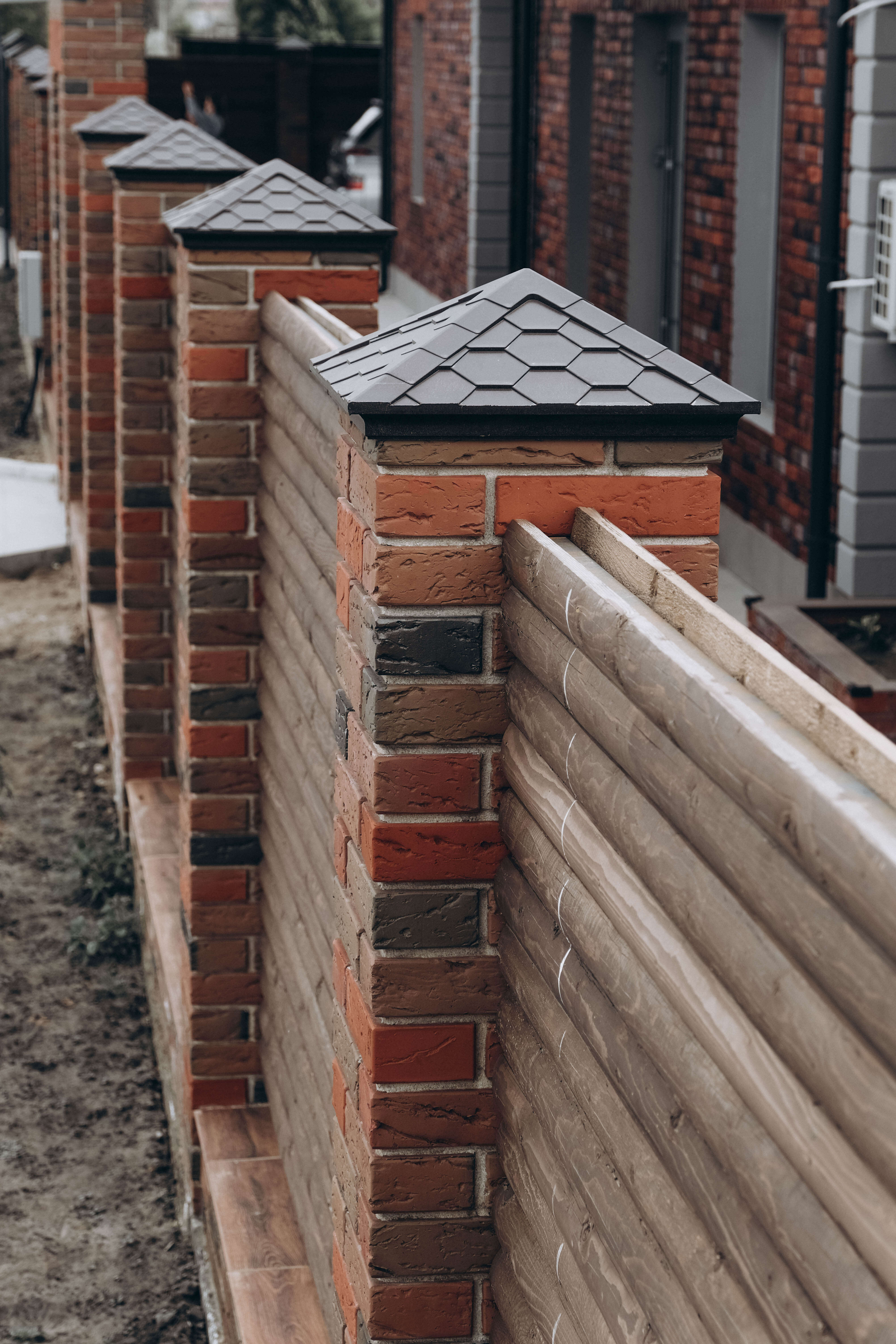 Колпак Zking Эверест Коричневый на столб 1.5х1.5 кирпича (390х390мм) в Архангельске фото