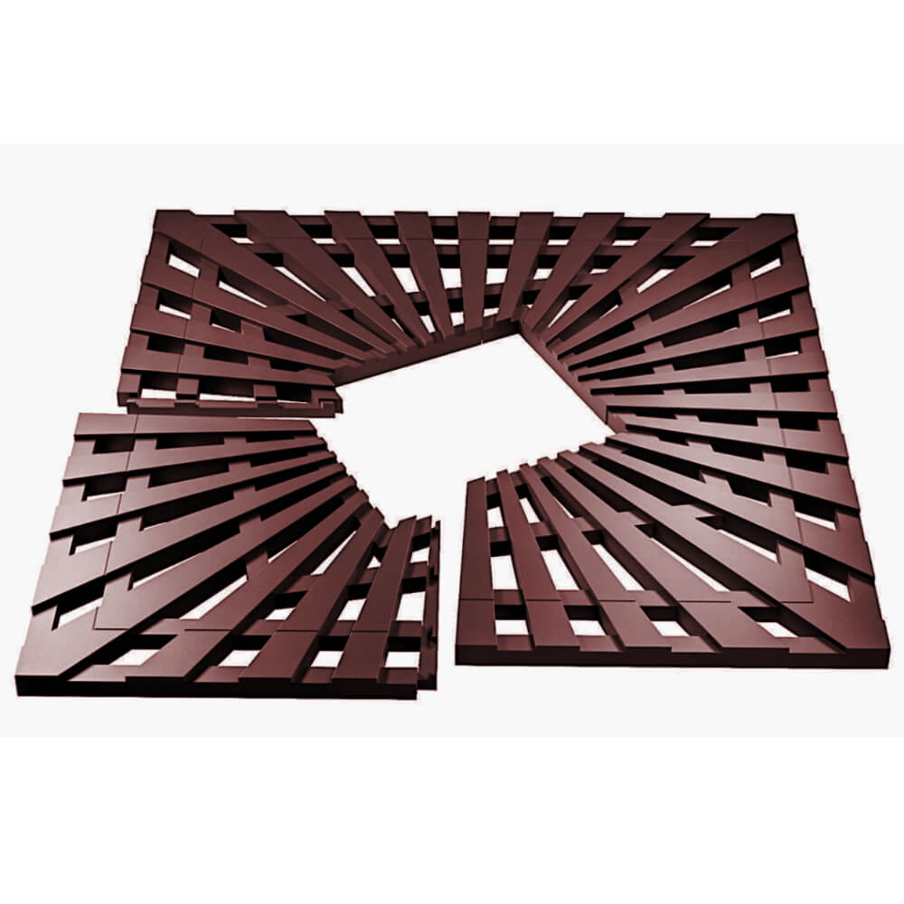 Приствольная решетка для дерева ZKING ATMOSPHERE 1.2х1.2м Коричневая в Архангельске фото