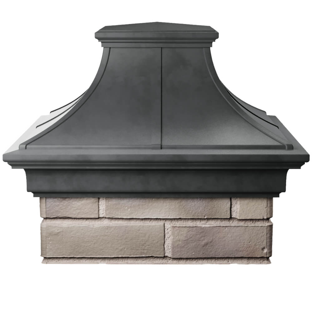 Колпак Zking Монблан Премиум Серый на столб 1.5х1.5 кирпича (385х385мм) Архангельск фото