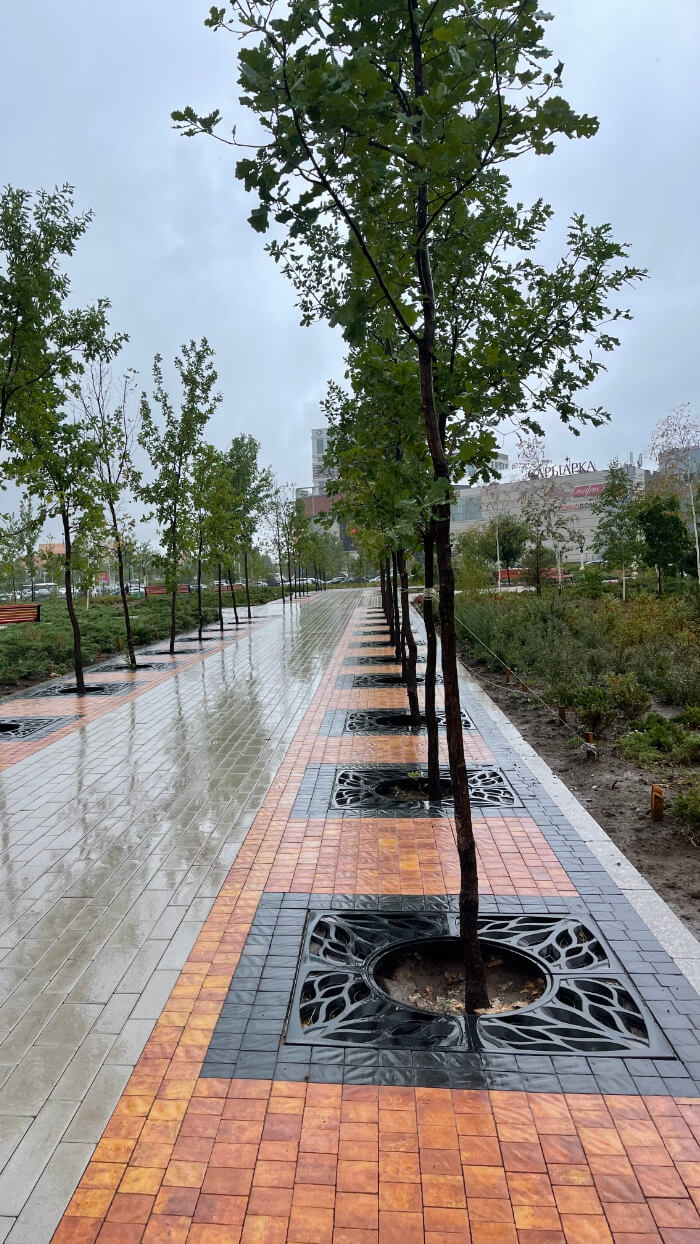 Приствольная решетка для дерева ZKING CRUST 1.2х1.2м Черная в Архангельске фото