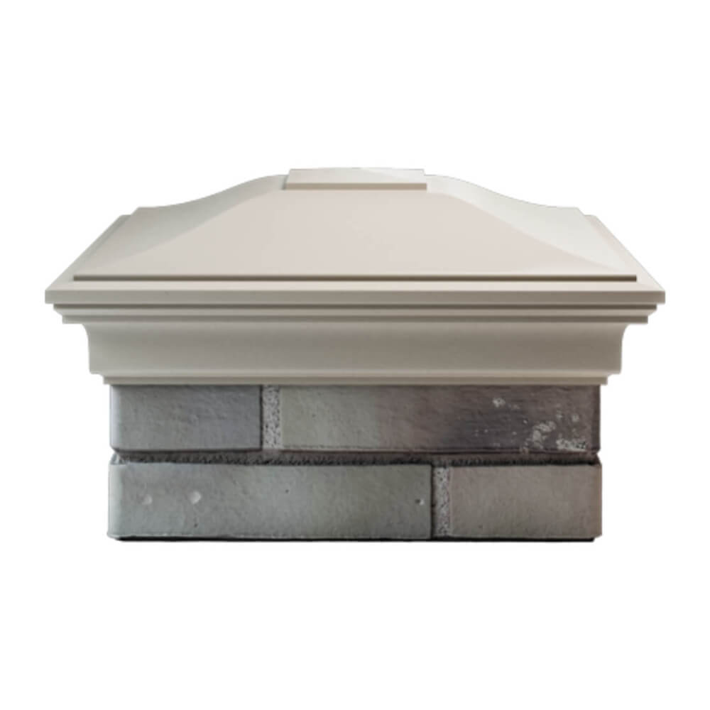 Колпак Zking Монблан Бежевый на столб 1.5х1.5 еврокирпича 0.7НФ (355х355мм) Архангельск фото