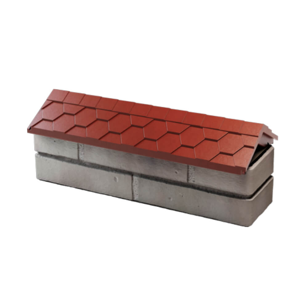 Парапет Zking Эверест Красный с посадкой на 0.5 кирпича (130мм) в Архангельске фото