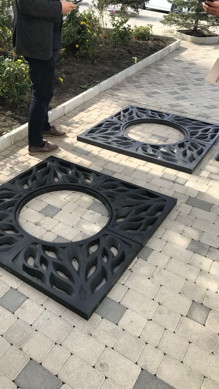 Приствольная решетка для дерева ZKING CRUST 1.2х1.2м Черная в Архангельске фото