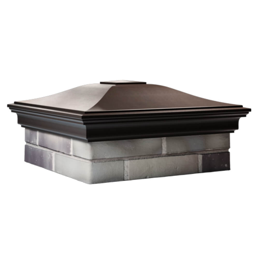 Колпак Zking Монблан Коричневый на столб 2х2 кирпича (515х515мм) в Архангельске фото