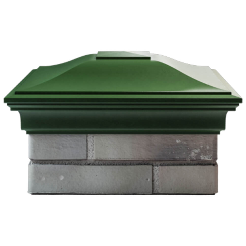 Колпак Zking Монблан Зеленый на столб 1.5х1.5 кирпича (385х385мм) Архангельск фото