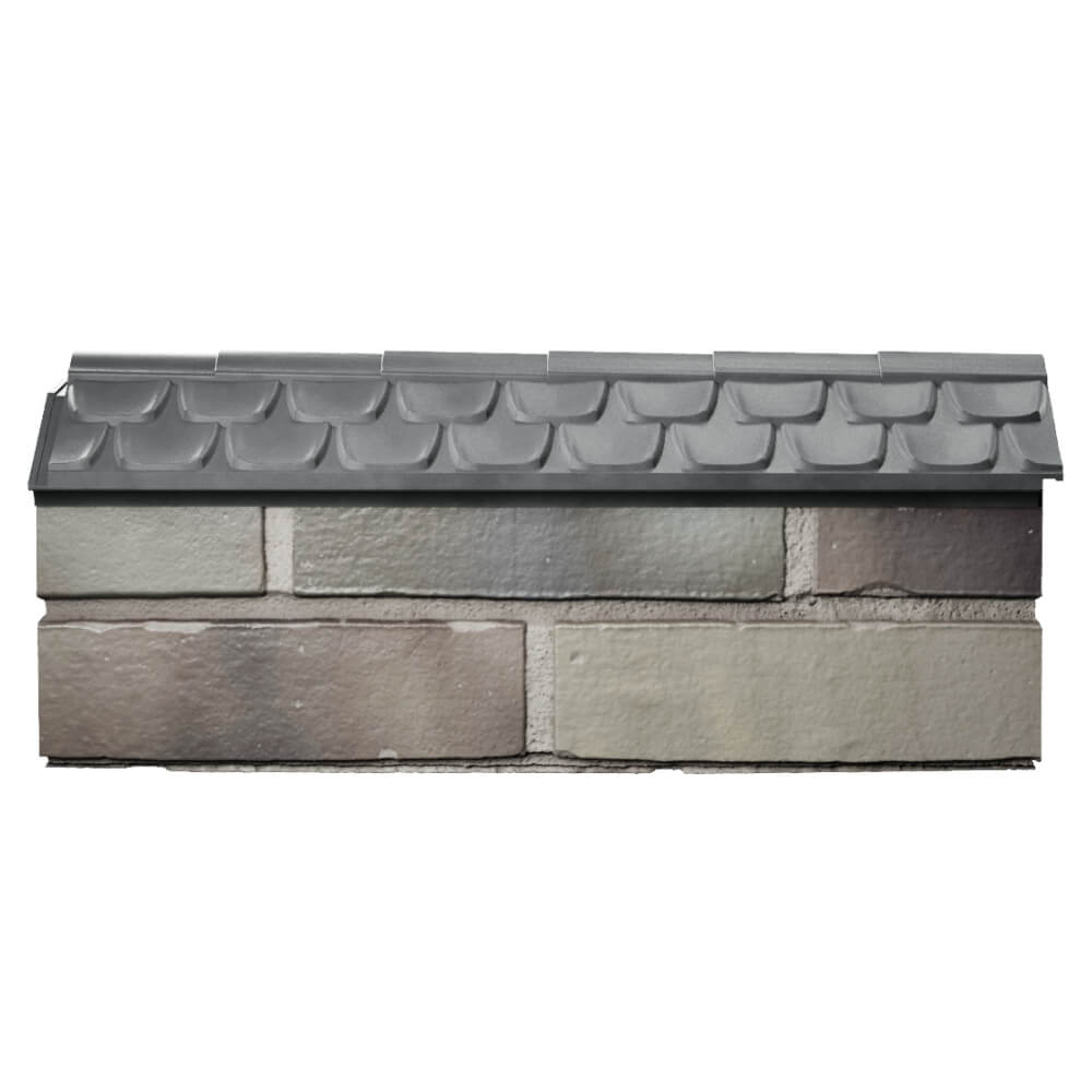 Парапет Zking Эльбрус Серый с посадкой на 0.5 кирпича (130мм) в Архангельске фото