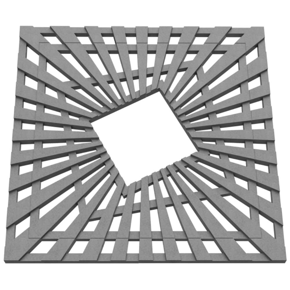 Приствольная решетка для дерева ZKING ATMOSPHERE 1.2х1.2м Серая в Архангельске фото