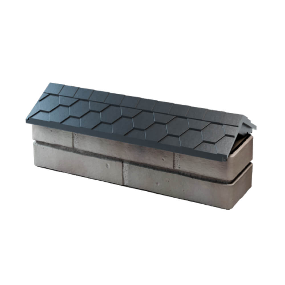 Парапет Zking Эверест Серый с посадкой на 0.5 кирпича (130мм) в Архангельске фото