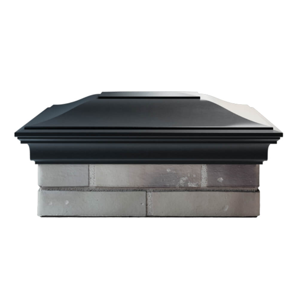 Колпак Zking Монблан Черный на столб 2х1.5 кирпича (515х385мм) в Архангельске фото