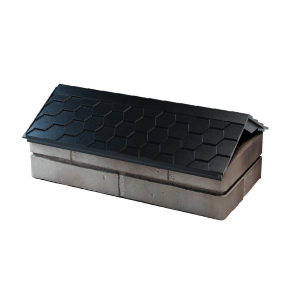 Парапет Zking Эверест Черный с посадкой на 1 кирпич (200/225/255мм) в Архангельске фото