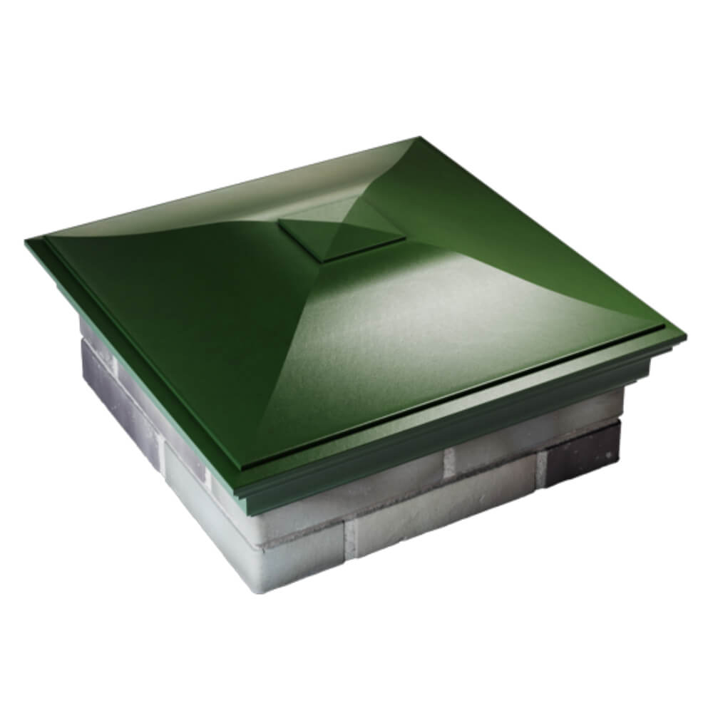 Колпак Zking Монблан Зеленый на столб 2х2 кирпича (515х515мм) Архангельск фото