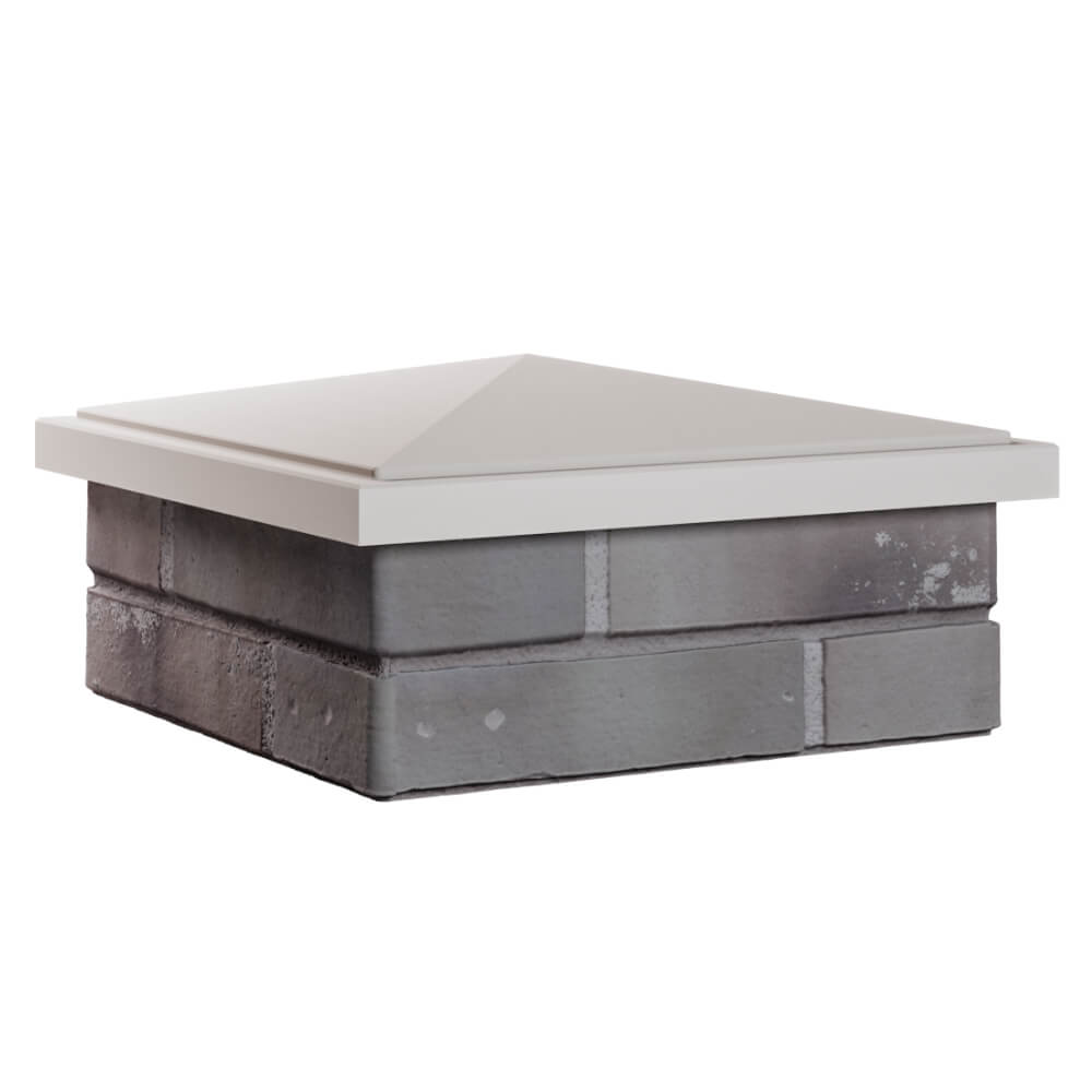 Колпак Zking БонаМоно Бежевый на столб 1.5х1.5 кирпича (385х385, 400х400мм) в Архангельске фото