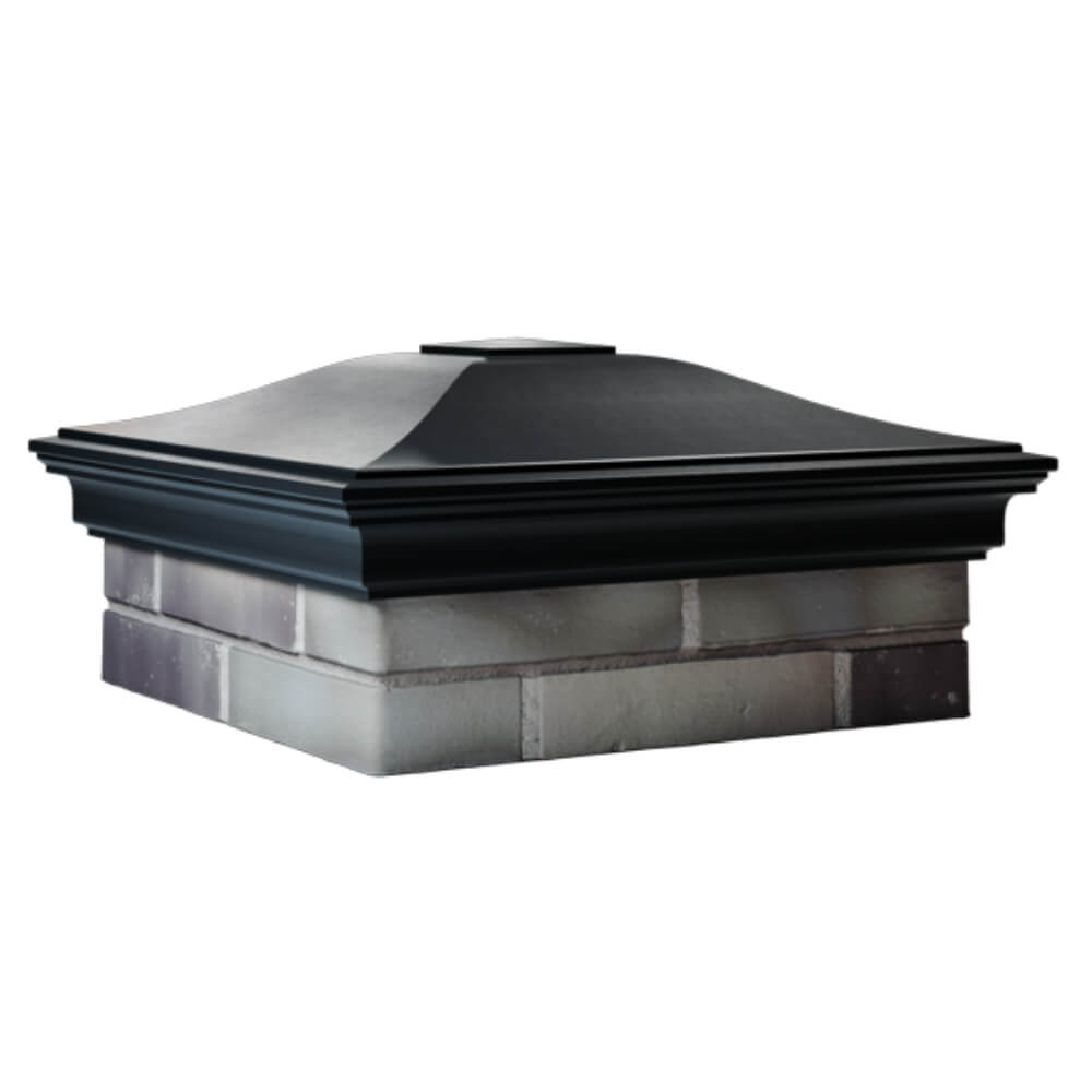 Колпак Zking Монблан Черный на столб 2х2 кирпича (515х515мм) в Архангельске фото