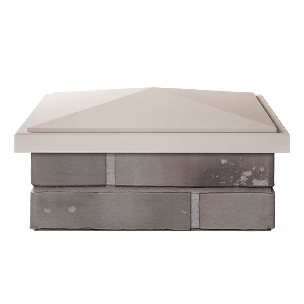 Колпак Zking БонаМоно Бежевый на столб 1.5х1.5 кирпича (385х385, 400х400мм) Архангельск фото