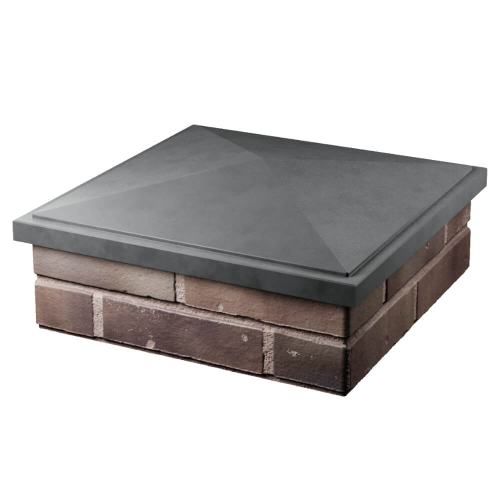 Колпак Zking БонаМоно Серый на столб 2х2 кирпича (515х515, 530х530мм) в Архангельске фото