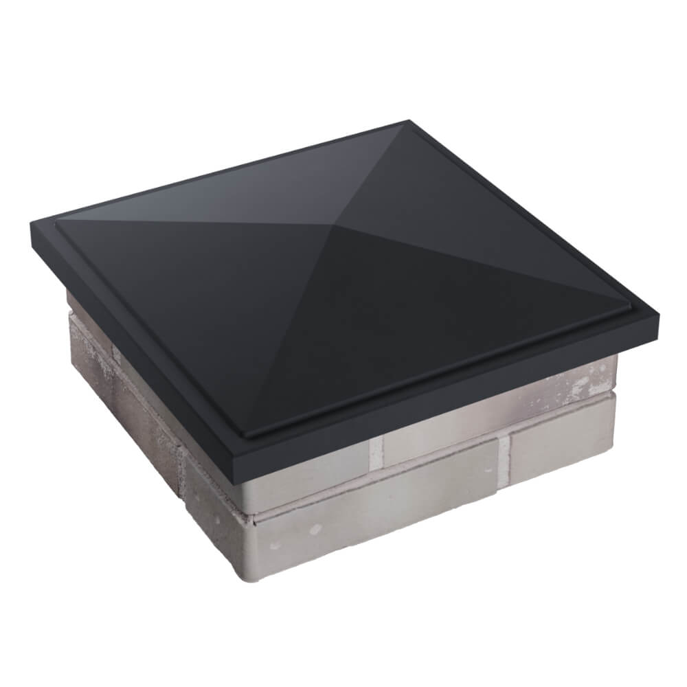 Колпак Zking БонаМоно Серый на столб 1.5х1.5 кирпича (385х385, 400х400мм) в Архангельске фото