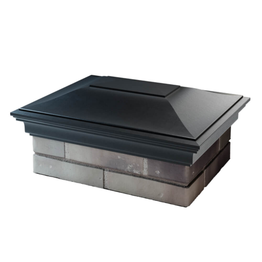 Колпак Zking Монблан Черный на столб 2х1.5 кирпича (515х385мм) в Архангельске фото