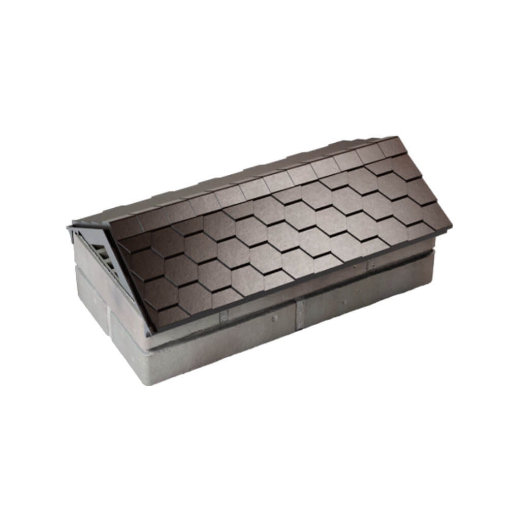 Парапет Zking Эверест Коричневый с посадкой на 1 кирпич (200/225/255мм) в Архангельске фото