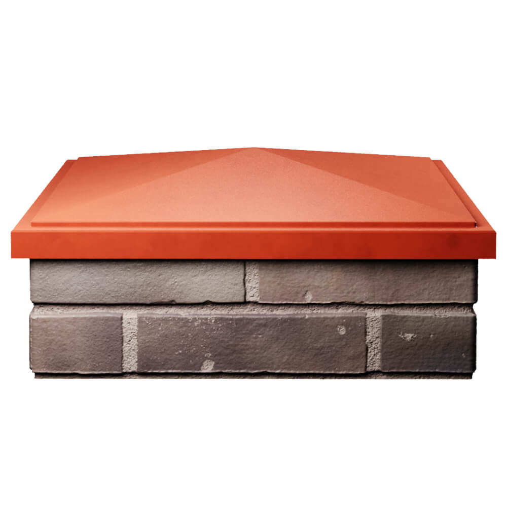 Колпак Zking БонаМоно Красный на столб 2х2 кирпича (515х515, 530х530мм) Архангельск фото