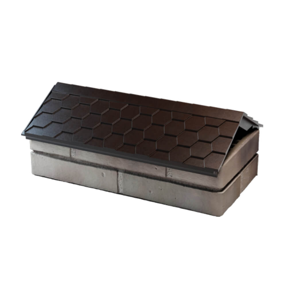 Парапет Zking Эверест Коричневый с посадкой на 1 кирпич (200/225/255мм) в Архангельске фото