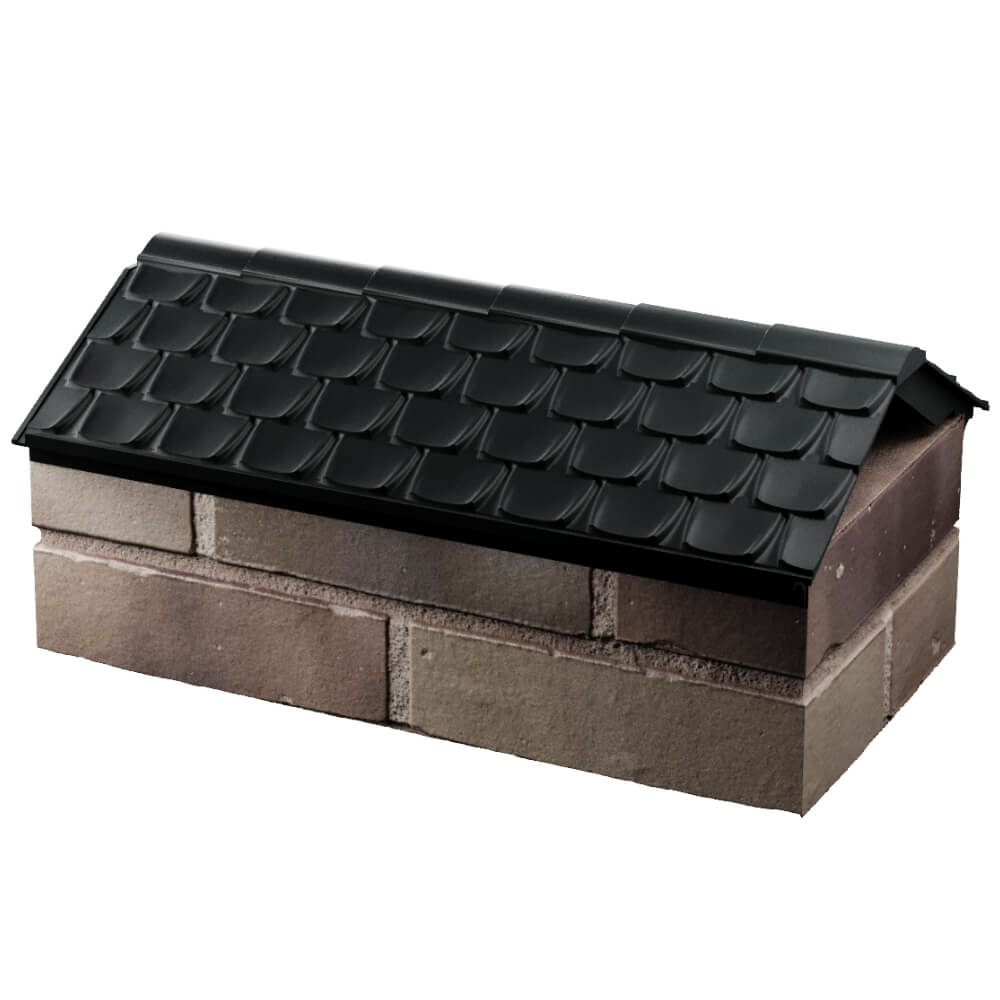 Парапет Zking Эльбрус Черный с посадкой на 1 кирпич (255мм) в Архангельске фото