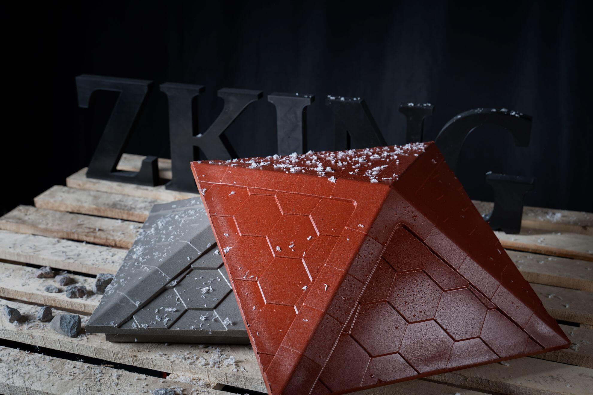 Колпак Zking Эверест Красный на столб 1.5х1.5 кирпича (390х390мм) в Архангельске фото