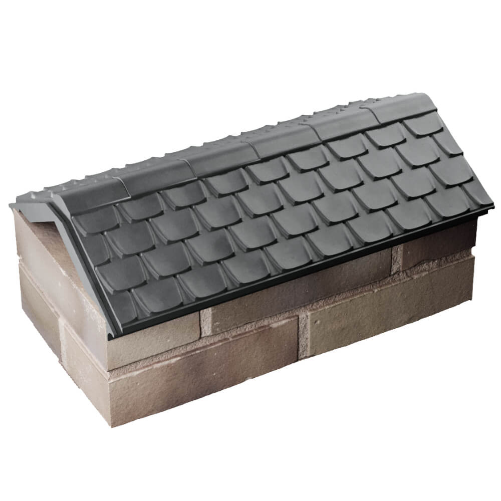 Парапет Zking Эльбрус Серый с посадкой на 1 кирпич (255мм) в Архангельске фото