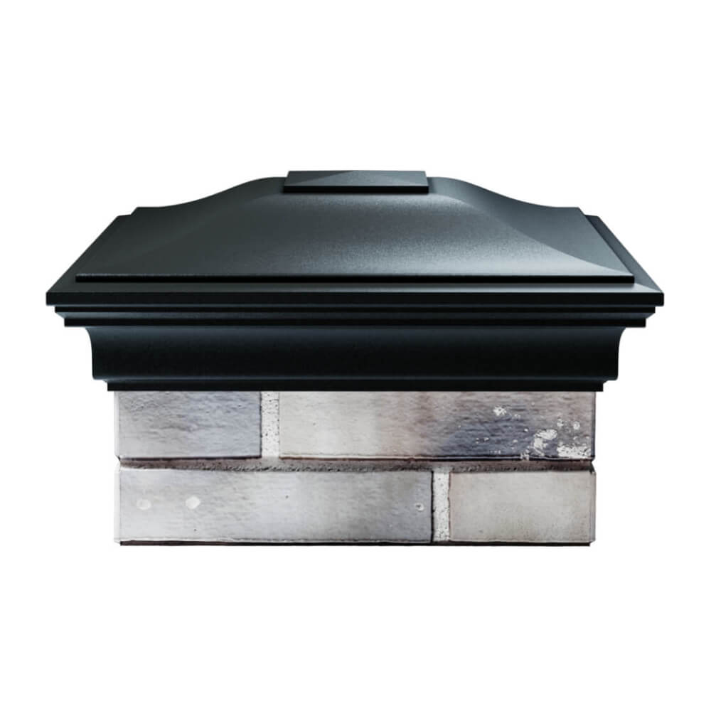 Колпак Zking Монблан Черный на столб 1.5х1.5 еврокирпича 0.7НФ (355х355мм) Архангельск фото