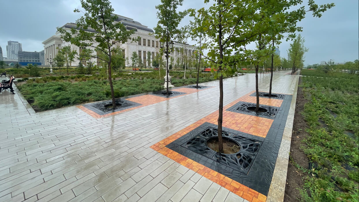 Приствольная решетка для дерева ZKING CRUST 1.2х1.2м Черная в Архангельске фото