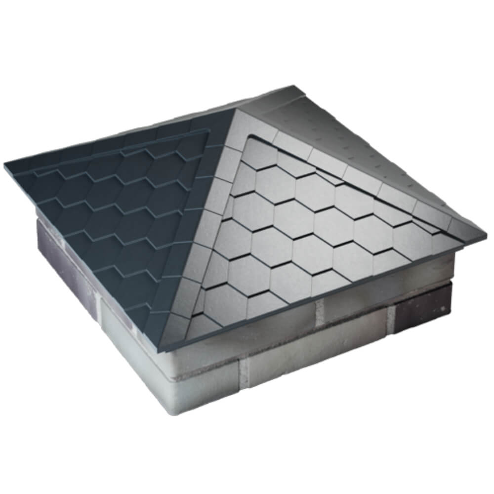 Колпак Zking Эверест Серый на столб 2х2 кирпича (535х535мм) Архангельск фото