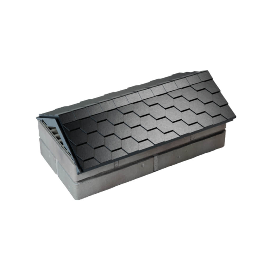 Парапет Zking Эверест Черный с посадкой на 1 кирпич (200/225/255мм) в Архангельске фото