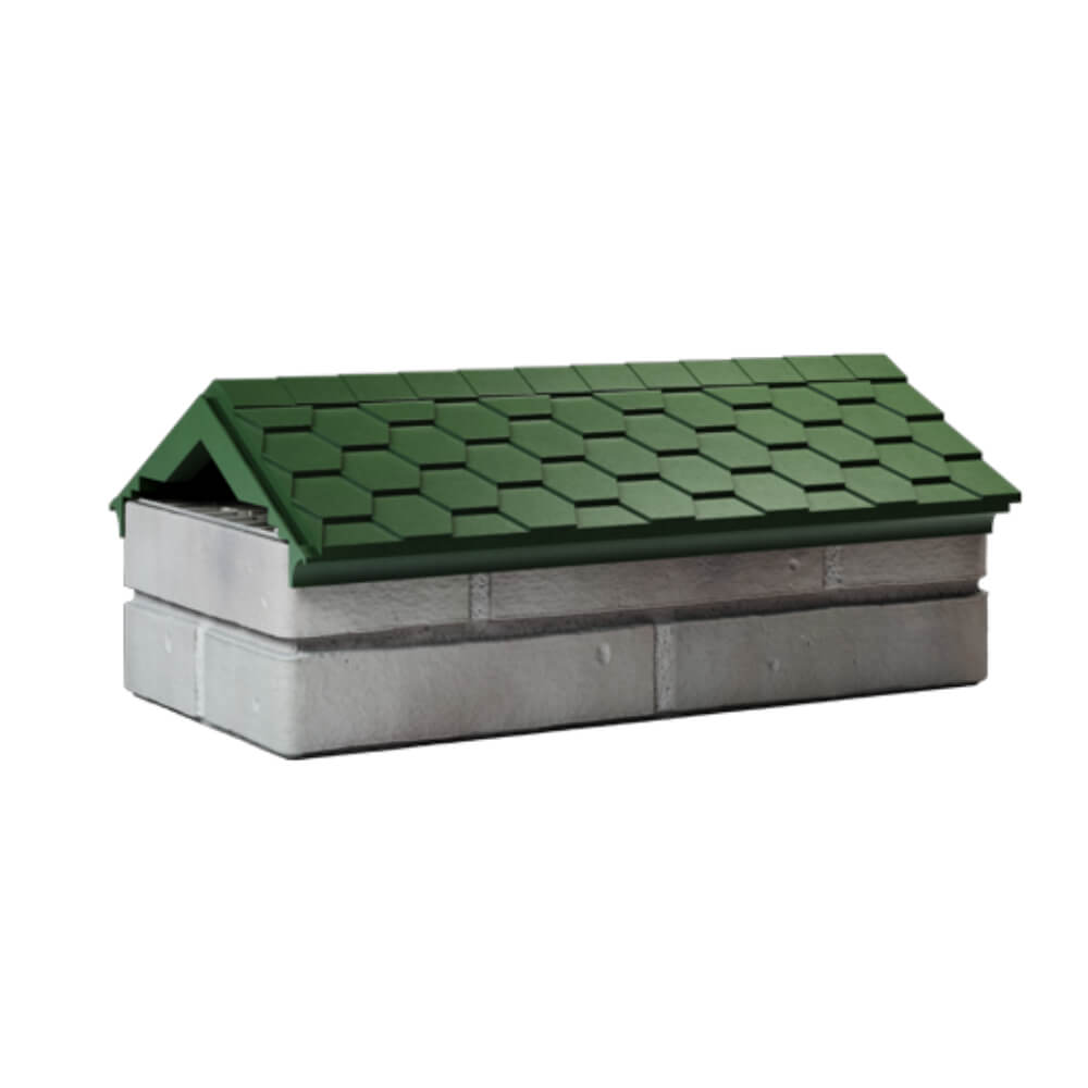 Парапет Zking Эверест Зеленый с посадкой на 1 кирпич (200/225/255мм) Архангельск фото