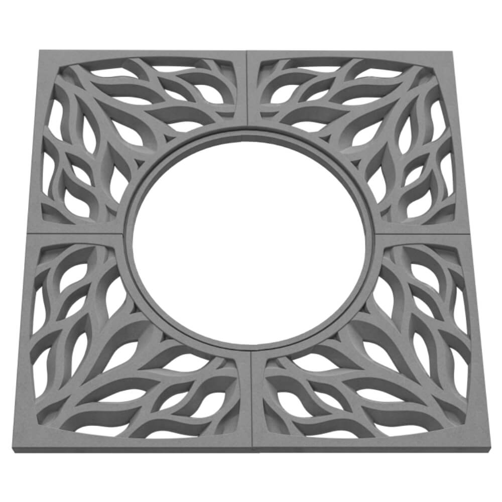 Приствольная решетка для дерева ZKING CRUST 1.2х1.2м Серая в Архангельске фото