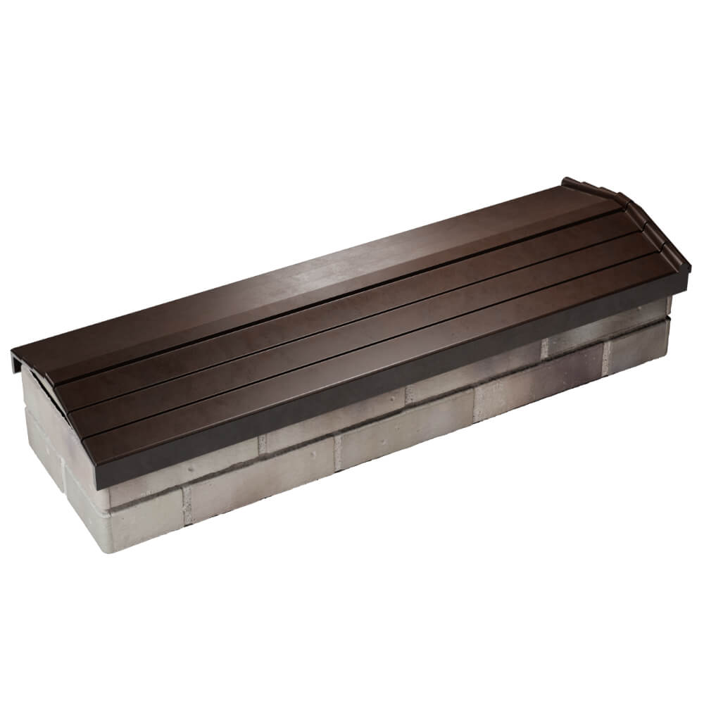 Парапет Zking Бона ХайТек Коричневый посадка на 0.5 кирпича (130мм) в Архангельске фото