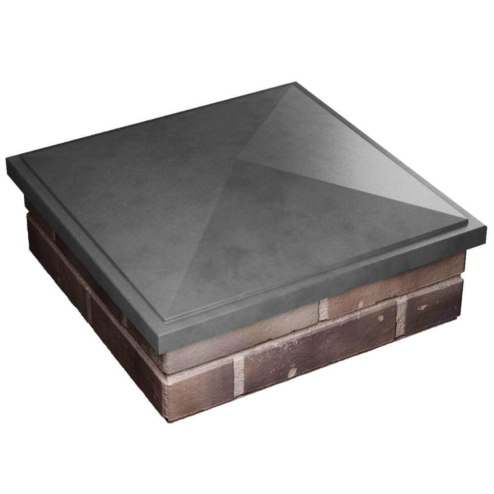 Колпак Zking БонаМоно Серый на столб 2х2 кирпича (515х515, 530х530мм) в Архангельске фото