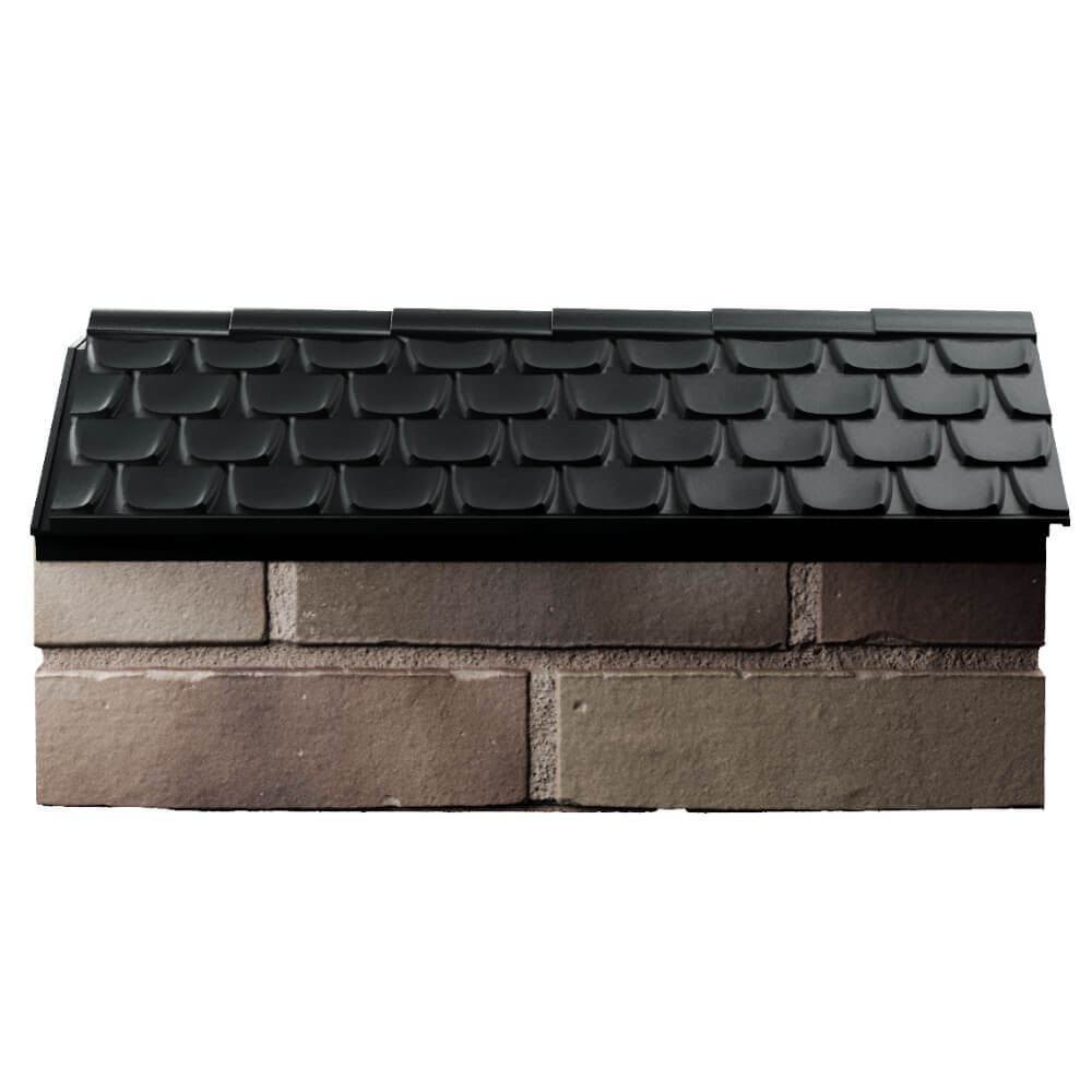 Парапет Zking Эльбрус Черный с посадкой на 1 кирпич (255мм) в Архангельске фото