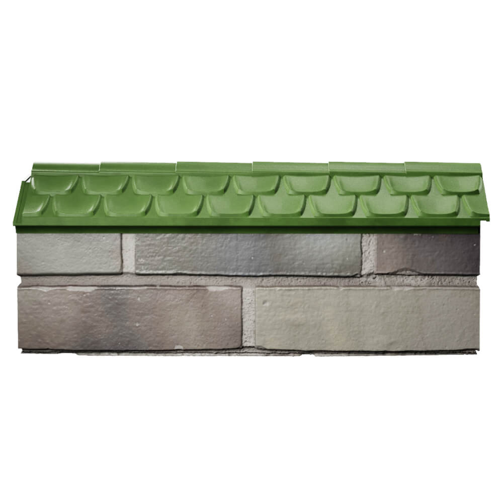 Парапет Zking Эльбрус Зеленый с посадкой на 0.5 кирпича (130мм) в Архангельске фото