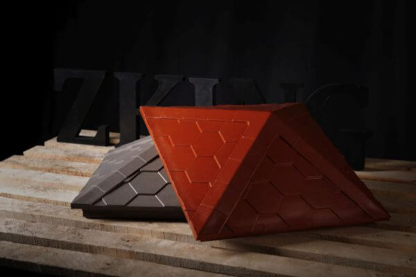 Колпак Zking Эверест Красный на столб 1.5х1.5 кирпича (390х390мм) в Архангельске фото