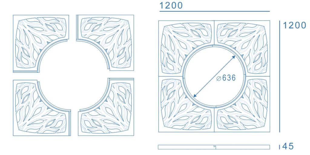 Приствольная решетка для дерева ZKING CRUST 1.2х1.2м Черная в Архангельске фото