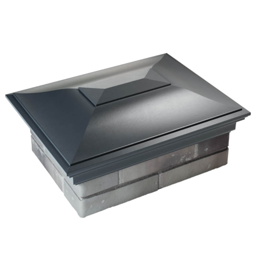 Колпак Zking Монблан Серый на столб 2х1.5 кирпича (515х385мм) Архангельск фото